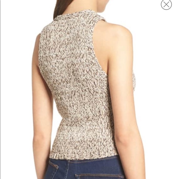 NWT ASTR Lace-Up Crop Embroidered  Sweater Top💕 - Picture 4 of 5